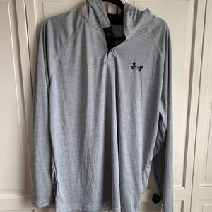 Light Grey UA HeatGear Hoodie